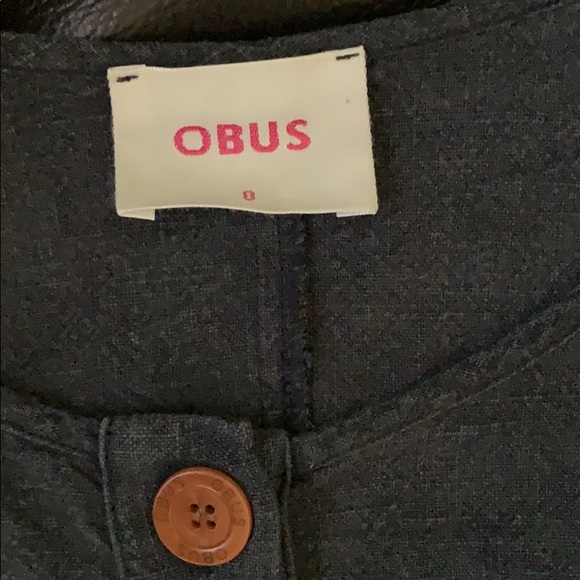 Obus heavy linen Augusta button down smock dress - Picture 4 of 6